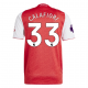 adidas Riccardo Calafiori Arsenal FC Home Jersey 25/26 w/ EPL Patch (Better Scarlet/White