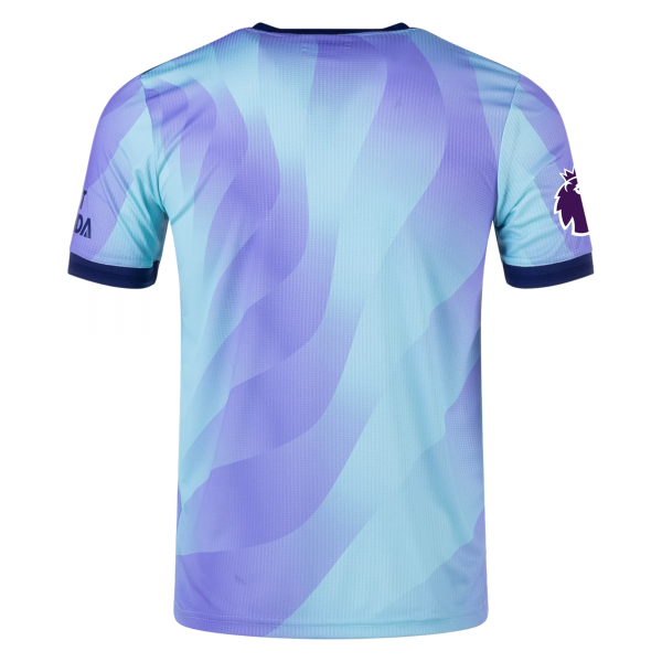 adidas Arsenal Third Jersey w/ EPL Patch 24/25 (Clear Aqua/Light Flash Purple)