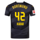 Puma Borussia Dortmund Almugera Kabar Away Jersey w/ Bundesliga Patch 24/25 (Puma Black/Faster Yellow)