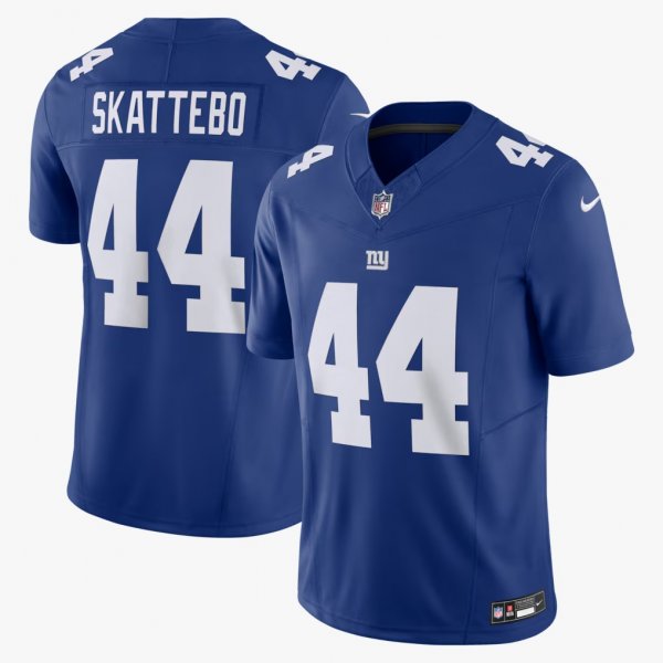 Men's Nike #44 Cam Skattebo Royal New York Giants Vapor F.U.S.E. Limited Jersey