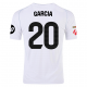 adidas Fran Garcia Real Madrid Home Jersey w/ La Liga Patches 24/25 (White/Black)