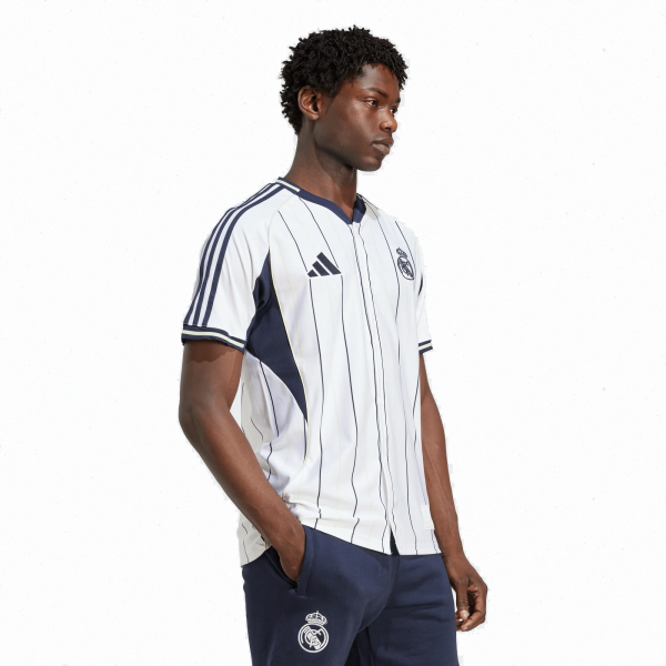 Adidas Real Madrid US Baseball Jersey 25/26 (White/Legend Ink)