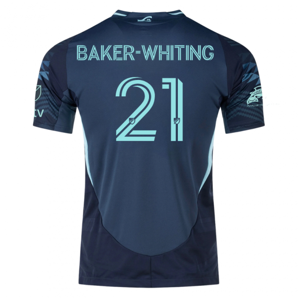 adidas R. Baker-Whiting Seattle Sounders Away Jersey 25/26 w/ MLS Patches & Sponsor (Aura Ink)
