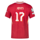 Nike Liverpool Match Curtis Jones Home Jersey w/ Champions League Patches 24/25 (Gym Red/Chrome Yellow)