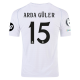 adidas Real Madrid Authentic Arda Guler Home Jersey w/ Champions League Patches 24/25 (White/Black)