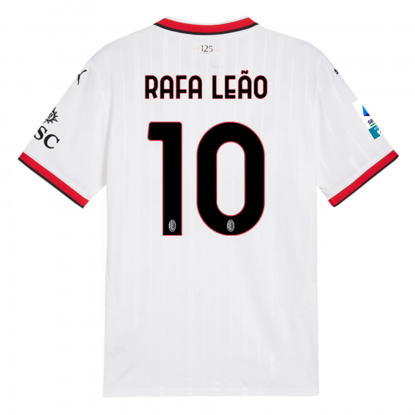 Puma AC Milan Rafa Leao Away Jersey w/ Serie A Patch 24/25 (Puma White)