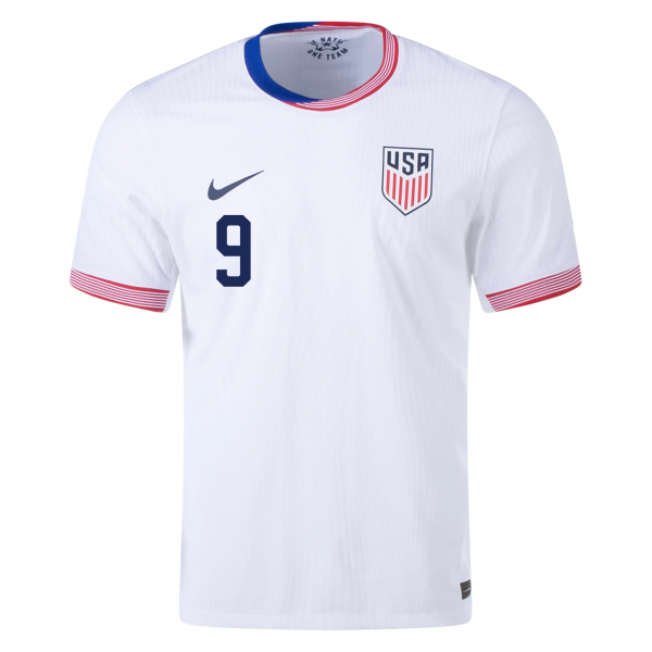 Nike Mens United States Jesus Ferreira Match Home Jersey 24/25 (White/Obsidian)