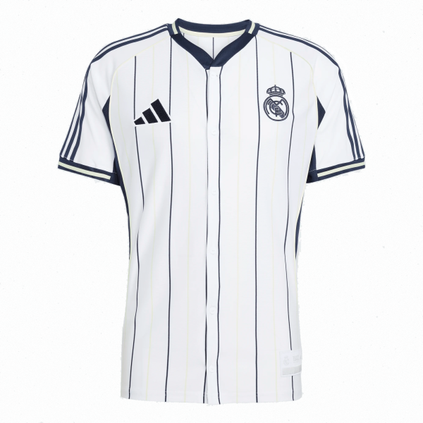 Adidas Real Madrid US Baseball Jersey 25/26 (White/Legend Ink)