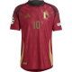adidas Belgium Romelu Lukaku Home Jersey w/ Euro 2024 Patches 24/25 (Burgundy)
